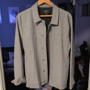 Men's Gray Shirt Jacket